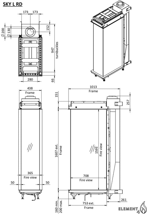 Element4 Sky Large Romdeler