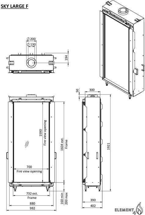 Element4 Sky Large Front