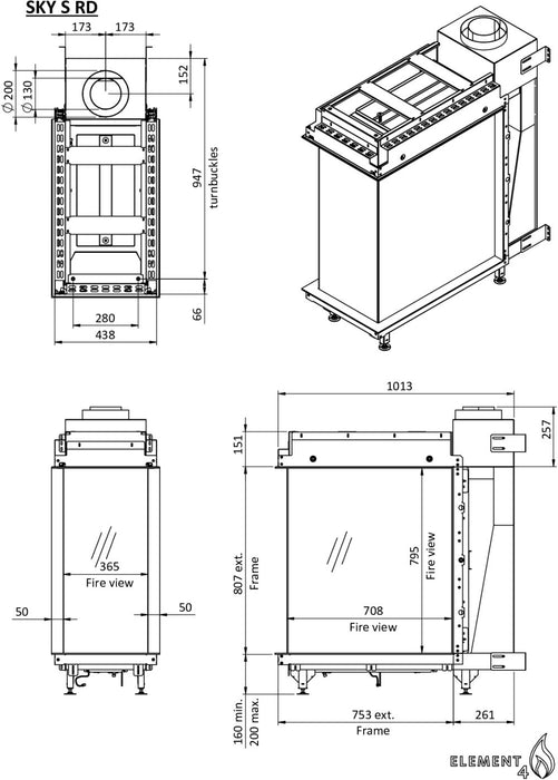 Element4 Sky Small Romdeler